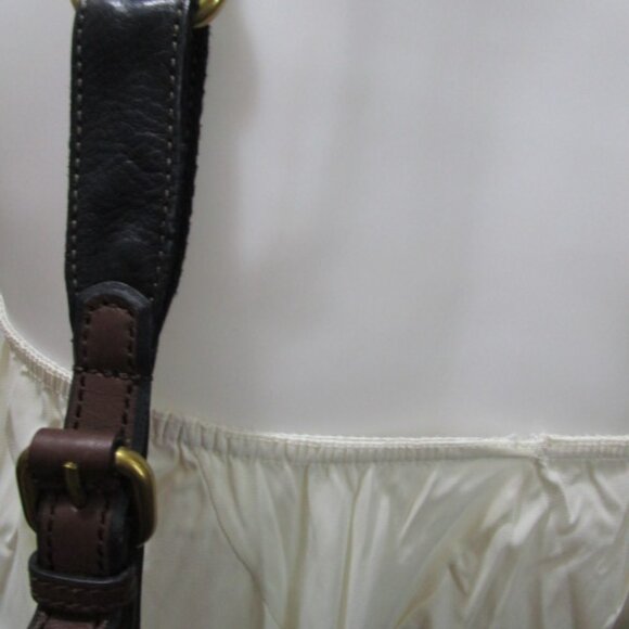 Vintage Black FOSSIL Cowhide Leather Shoulder/Crossbody Bag. - Picture 4 of 9